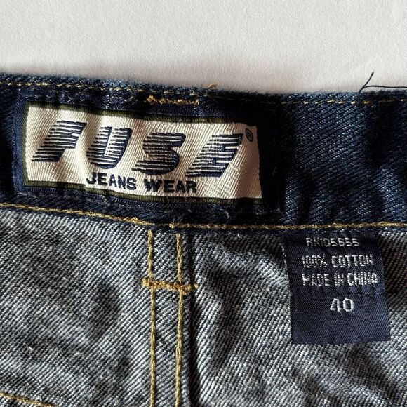 Fuse Jeans Wear Carpenter Denim Jean Shorts Jorts Men's Size 40 Hip Hop Y2K 90s - Picture 4 of 8